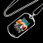 Camper Necklace Daddy's Hiking Buddy Necklace Stainless Steel or 18k Gold Dog Tag 24" Chain-Express Your Love Gifts