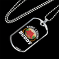 Camper Necklace Daddy's Hiking Buddy Red Tent Necklace Stainless Steel or 18k Gold Dog Tag 24" Chain-Express Your Love Gifts