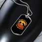 Camper Necklace Dark Desert Highway Necklace Stainless Steel or 18k Gold Dog Tag 24" Chain-Express Your Love Gifts