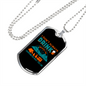 Camper Necklace Don't Drink Camping Necklace Stainless Steel or 18k Gold Dog Tag 24" Chain-Express Your Love Gifts