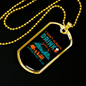 Camper Necklace Don't Drink Camping Necklace Stainless Steel or 18k Gold Dog Tag 24" Chain-Express Your Love Gifts
