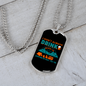 Camper Necklace Don't Drink Camping Necklace Stainless Steel or 18k Gold Dog Tag 24" Chain-Express Your Love Gifts