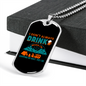 Camper Necklace Don't Drink Camping Necklace Stainless Steel or 18k Gold Dog Tag 24" Chain-Express Your Love Gifts