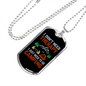 Camper Necklace Don't Need Theraphy Just Camping Necklace Stainless Steel or 18k Gold Dog Tag 24" Chain-Express Your Love Gifts