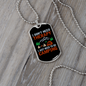 Camper Necklace Don't Need Theraphy Just Camping Necklace Stainless Steel or 18k Gold Dog Tag 24" Chain-Express Your Love Gifts