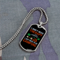 Camper Necklace Don't Need Theraphy Just Camping Necklace Stainless Steel or 18k Gold Dog Tag 24" Chain-Express Your Love Gifts