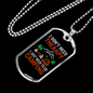 Camper Necklace Don't Need Theraphy Just Camping Necklace Stainless Steel or 18k Gold Dog Tag 24" Chain-Express Your Love Gifts