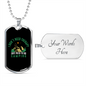 Camper Necklace Don't Need Therapy Necklace Stainless Steel or 18k Gold Dog Tag 24" Chain-Express Your Love Gifts