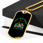 Camper Necklace Don't Need Therapy Necklace Stainless Steel or 18k Gold Dog Tag 24" Chain-Express Your Love Gifts