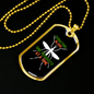Camper Necklace Donating Blood Necklace Stainless Steel or 18k Gold Dog Tag 24" Chain-Express Your Love Gifts