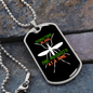 Camper Necklace Donating Blood Necklace Stainless Steel or 18k Gold Dog Tag 24" Chain-Express Your Love Gifts