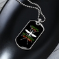 Camper Necklace Donating Blood Necklace Stainless Steel or 18k Gold Dog Tag 24" Chain-Express Your Love Gifts