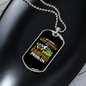 Camper Necklace Drinker Camping Problem Necklace Stainless Steel or 18k Gold Dog Tag 24" Chain-Express Your Love Gifts