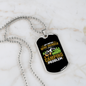 Camper Necklace Drinker Camping Problem Necklace Stainless Steel or 18k Gold Dog Tag 24" Chain-Express Your Love Gifts