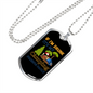 Camper Necklace Drunk By Camping Friends Necklace Stainless Steel or 18k Gold Dog Tag 24" Chain-Express Your Love Gifts
