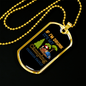 Camper Necklace Drunk By Camping Friends Necklace Stainless Steel or 18k Gold Dog Tag 24" Chain-Express Your Love Gifts