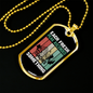 Camper Necklace Each Fresh Peak Necklace Stainless Steel or 18k Gold Dog Tag 24" Chain-Express Your Love Gifts