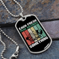 Camper Necklace Each Fresh Peak Necklace Stainless Steel or 18k Gold Dog Tag 24" Chain-Express Your Love Gifts