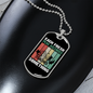 Camper Necklace Each Fresh Peak Necklace Stainless Steel or 18k Gold Dog Tag 24" Chain-Express Your Love Gifts