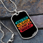 Camper Necklace Eat Sleep Camp Repeat-01 Necklace Stainless Steel or 18k Gold Dog Tag 24" Chain-Express Your Love Gifts
