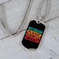 Camper Necklace Eat Sleep Camp Repeat-01 Necklace Stainless Steel or 18k Gold Dog Tag 24" Chain-Express Your Love Gifts