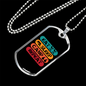 Camper Necklace Eat Sleep Camp Repeat-01 Necklace Stainless Steel or 18k Gold Dog Tag 24" Chain-Express Your Love Gifts
