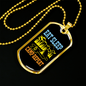 Camper Necklace Eat Sleep Camp Repeat Necklace Stainless Steel or 18k Gold Dog Tag 24" Chain-Express Your Love Gifts