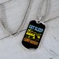 Camper Necklace Eat Sleep Camp Repeat Necklace Stainless Steel or 18k Gold Dog Tag 24" Chain-Express Your Love Gifts