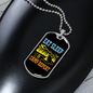 Camper Necklace Eat Sleep Camp Repeat Necklace Stainless Steel or 18k Gold Dog Tag 24" Chain-Express Your Love Gifts