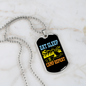 Camper Necklace Eat Sleep Camp Repeat Necklace Stainless Steel or 18k Gold Dog Tag 24" Chain-Express Your Love Gifts