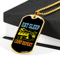 Camper Necklace Eat Sleep Camp Repeat Necklace Stainless Steel or 18k Gold Dog Tag 24" Chain-Express Your Love Gifts