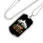Camper Necklace Eat Sleep Camp Repeat White Mountain Necklace Stainless Steel or 18k Gold Dog Tag 24" Chain-Express Your Love Gifts