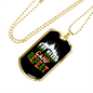 Camper Necklace Eat Sleep Camp Repeat White Mountain Necklace Stainless Steel or 18k Gold Dog Tag 24" Chain-Express Your Love Gifts