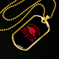 Camper Necklace Eat Sleep Red Necklace Stainless Steel or 18k Gold Dog Tag 24" Chain-Express Your Love Gifts