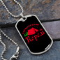 Camper Necklace Eat Sleep Red Necklace Stainless Steel or 18k Gold Dog Tag 24" Chain-Express Your Love Gifts