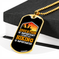 Camper Necklace Education Is Important Necklace Stainless Steel or 18k Gold Dog Tag 24" Chain-Express Your Love Gifts