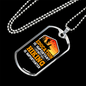 Camper Necklace Education Is Important Necklace Stainless Steel or 18k Gold Dog Tag 24" Chain-Express Your Love Gifts