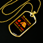 Camper Necklace End of Comfort Zone Necklace Stainless Steel or 18k Gold Dog Tag 24" Chain-Express Your Love Gifts