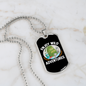 Camper Necklace Enjoy Wild Adventures White Necklace Stainless Steel or 18k Gold Dog Tag 24" Chain-Express Your Love Gifts