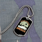 Camper Necklace Explore Beautiful America Necklace Stainless Steel or 18k Gold Dog Tag 24" Chain-Express Your Love Gifts