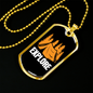 Camper Necklace Explore Necklace Stainless Steel or 18k Gold Dog Tag 24" Chain-Express Your Love Gifts