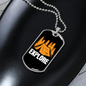 Camper Necklace Explore Necklace Stainless Steel or 18k Gold Dog Tag 24" Chain-Express Your Love Gifts