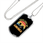 Camper Necklace Explore of America Necklace Stainless Steel or 18k Gold Dog Tag 24" Chain-Express Your Love Gifts