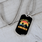 Camper Necklace Explore of America Necklace Stainless Steel or 18k Gold Dog Tag 24" Chain-Express Your Love Gifts