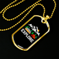 Camper Necklace Explore White Mountain Necklace Stainless Steel or 18k Gold Dog Tag 24" Chain-Express Your Love Gifts