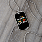 Camper Necklace Explore White Mountain Necklace Stainless Steel or 18k Gold Dog Tag 24" Chain-Express Your Love Gifts
