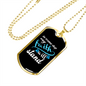 Camper Necklace Faith Can Move Mountains Necklace Stainless Steel or 18k Gold Dog Tag 24" Chain-Express Your Love Gifts