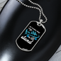 Camper Necklace Faith Will Stand Necklace Stainless Steel or 18k Gold Dog Tag 24" Chain-Express Your Love Gifts