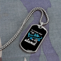 Camper Necklace Faith Will Stand Necklace Stainless Steel or 18k Gold Dog Tag 24" Chain-Express Your Love Gifts