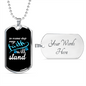Camper Necklace Faith Will Stand Necklace Stainless Steel or 18k Gold Dog Tag 24" Chain-Express Your Love Gifts